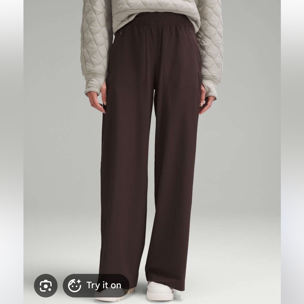 lululemon athletica Brown Wide-Leg Pants